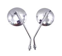 Mirrors Motorcycle Universal 8 10mm Motorcycle Rearview Mirrors Scooter Chrome Round Side Mirror For Dio Af27 For Cub Super Cub For Supercub For Sh Gn125 Motorcycle Mirror