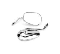 Mirrors Motorcycle Universal 8MM Fit Motorcycle Rearview Mirror Accessories Modification Parts(White)