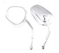 Mirrors parts For Dyna For Softail IRON For XL883 1200 48 72 Fat Boy Universal Motorcycle Handlebars Rearview Mirrors Motorcycle Rearview Mirror Accessories(Silver)