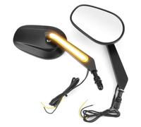 Mirrors Rear For H&arley For Davidson Motorcycle Rearview Mirror With Turn Signal Light Adjustable Side Mirror Rearview Mirror Mirrors Side(Black)