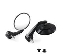 Mirrors Scooter Handlebar End Mirror Motorcycle Left Right Rearview Round Glass Accessories For REBEL 1100 2020-2024 CMX DCT(Black2)