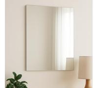 Mirrors Tiles Self Adhesive Mirror Glass Flexible Mirror Sheets Glass Square Wall Mounted DIY Mirror Full Length for Bedroom Bathroom Living Room Door (1, 40x30cm)