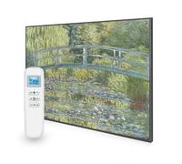 Mirrorstone 1200W Smart Wi-Fi Infrared Picture Panel Heater, Electric Heating Panel, Low Consumption Home Living Room (The Pond With Water Lilies)
