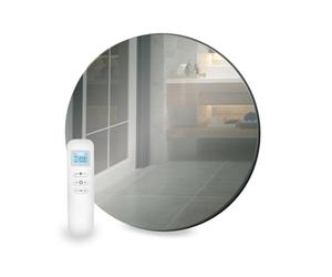 Mirrorstone 320w Round Mirror Far Infrared Panel Heater, Electric Heater, Energy Efficent Wall Mounted Indoor Living Room Bedroom, Bathroom IP54 Splash Proof