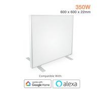 Mirrorstone Heating Mirrorstone Nexus White Panel Fir Coated Aluminium 350W Infrared Heating Panel (Portable)