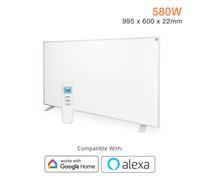 Mirrorstone Heating Mirrorstone Nexus White Panel Fir Coating 580W Portable Infrared Heating Panel