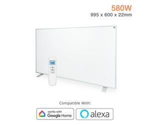 Mirrorstone Heating Mirrorstone Nexus White Panel Fir Coating 580W Portable Infrared Heating Panel