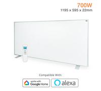 Mirrorstone Heating Mirrorstone Nexus White Panel Fir Coating 700W Portable Infrared Heating Panel (Feet Included)