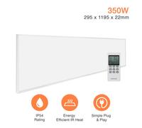 Mirrorstone Heating Mirrorstone Nxt Gen White Panel Fir Coated Aluminium 350W Ultraslim Infrared Heating Panel