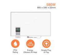 Mirrorstone Heating Mirrorstone Nxt Gen White Panel Fir Coated Aluminium 580W Infrared Heating Panel