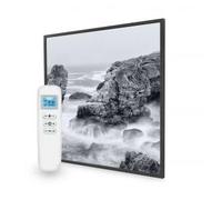 Mirrorstone Nature 350W Smart Wi-Fi Infrared Picture Heater, Electric Heating Panel, Low Consumption Home Living Room (Stormy Shore)