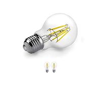 Mirrorstone+ Pack of 2 Dimmable E27 6W Clear Globe Omni-LED Bulb OMNIPlus, 50,000 Hour Lifespan, 360 Degree Beam Angle, Cool White 6000K