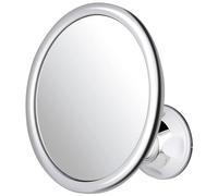MIRRORVANA Anti Fog Shower Mirror, Fogless and Shatterproof Round Design with 360° Swivel and Adjustable Suction Cup - Best Suited for Shaving and Bathroom Use - 6.7" Diameter (Classic Chrome)