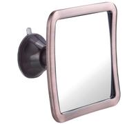 MIRRORVANA Bronze-Plated Fogless Shower Mirror for Shaving with Improved Suction and 360° Swivel - Unbreakable Fog Free Mirror for Men and Women - 16cm x 16cm (Bronze)