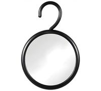 MIRRORVANA Fogless Shower Mirror for Shaving with Hook for Hanging, Anti Fog Shatterproof Surface and 360° Swivel - 17" (Black)