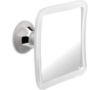 MIRRORVANA Fogless Shower Mirror for Shaving with Upgraded Suction-Cup, 1X Magnifying, 6.3 x 6.3 Inch (Translucent Frame, Grey Suction)