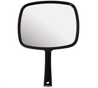 MIRRORVANA Hand Held Mirror with Ergonomic Handle, 20cm x 28cm (Black)