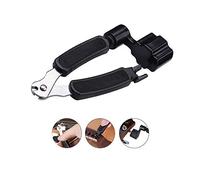 Mirrwin String Cutter Guitar String Winder And Cutter 3-1 Guitar Multi Function Accessories Kit Guitar Bridge Guitar Repairing and Adjustment Tool for Guitar Electric Guitar Ukulele Mandolin (Black)