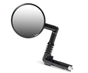 Mirrycle Mountain Mirror for Riser Flat Drop Bike Handlebars Bar End Mount