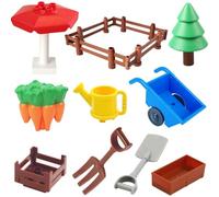 Mirthben Duplo Accessory Set, Extension with Fences, Trees & Furniture, Compatible with All Duplo Stones, Creative Building from 3 Years