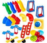 Mirthben Large Building Blocks House Accessories Compatible with Duplo Bricks, Assembled Duplo Farm Playhouse Amusement Park Accessories, Suitable for Boys and Girls from 3 Years