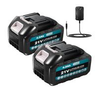 MIRTHBUY 18V, 2 x 4.0Ah Batteries, Quick Charger, Suitable Impact Wrench