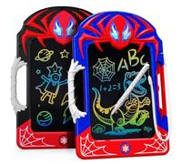 Mirthigig Toys for 2-8 Year Old Boys Kids, 2 Pack Colorful LCD Drawing Writing Tablet with Web Stylus & Grip, Toddler Doodle Board Learning Toys Gifts Birthday Present for 3 4 5 6 7 8 Year Old Boys