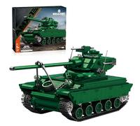 MirthMakers AMX-13 Light Tank Building Block Set - 1:28 French Military Truck Bricks Kit, WW2 Collectible Vehicle Model, Home Decor, STEM Education Toy, for Tank Adults Teens Age 14+ (1037PCS)