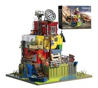 MirthMakers Container House Building Blocks Set - 2859PCS Post-Apocalyptic Villa Bricks Kit, Creator Architecture Model for Adult, City Streetcape Collection, Home Office Decor, Gift for Man, Woman