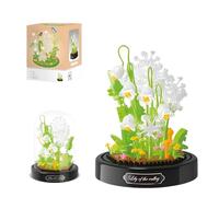 MirthMakers Lily of the Valley Building Blocks Set - 480PCS Flowers Bricks Kit with Display Case, Artificial Flowers, Botanical Collection, Elegant Home Décor, for Woman, Girl