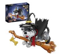 MirthMakers Magic Dog Building Block Set - 1298PCS Wizarding Pets Bricks Kit, Snow Terrier with Broom, Animal Collectible Model, Home Office Decor, STEM Education Toys, for Adults, Kid Age 8+