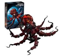 MirthMakers Mechanical Octopus Building Sets - 882PCS Ocean Animal Bricks Kit with Display Stand, STEM Education Toy, Collectible Marine Life, Home Office Decor, for Adult, Kid Age 8+