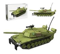 MirthMakers Military Tank Building Blocks Set - 1154PCS 1:35 M1 Abrams Tank Bricks Kit, WWII Collect Military Vehicle Model for Man, Boyfirend, Home Decor, Creative Gift for Adult Teen