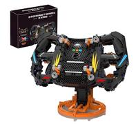 MirthMakers Racing Steering Wheel Building Set - 867PCS Mechanical Gaming Sim Racing Cars Driving Wheel Bricks Kit with Moving Parts, Home Office Decor, Collector's Model for Racing Fans