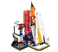 MirthMakers Space Launch Center Building Blocks Set - 1797PCS Rocket Launch Pad Bricks Kit, Space Rocket Build Toy, STEM Aerospace Model, Home Office Decor, Creaitve Gift for Adult, Teen