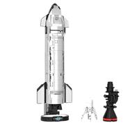 MirthMakers Starship Rocket Building Blocks Set - 824PCS Space Rocket Bricks Kit, Space Launch Center Model for Adult, STEM Aerospace Toy, Home Office Decor, Creaitve Gift for Man, Woman