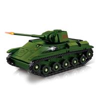 MirthMakers T-70 Light Tank Building Block Set - 553 PCS Military Armed Tank Brick Kit, WWII Army Vehicle Model, Home Decor, STEM Education Toy, for Collectors, Adults