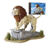 MirthMakers The King of Lion Building Set - 1361PCS Jungle Animals Bricks Kit, Collectible Figurine Blocks Model, Home Decor for Adults and Teen, Birthday Gift for Anime Fans