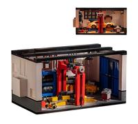 MirthMakers Vintage Garage Building Set - 750PCS Retro Car Repair Shop Bricks Kit with Functional Lift, STEM Mechanic Workshop Model Toy, Home Office Decor, for Adult, Kid