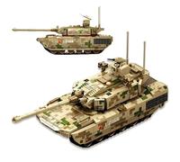 MirthMakers ZTZ-100 Main Battle Tank Building Blocks Set - 810PCS 1:26 Military Tank Bricks Kit, Armored Vehicle Model for Adult, Home Decor, STEM Education Toy, Creative Gift for Man Boyfirend
