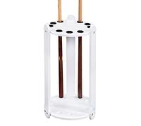 Mirtqj Freestanding Pool Cues Racks, Round Billiard Storage Stands, Snooker Accessories,Save Space/White / 35x60cm
