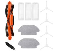 MIRTUX Accessories Pack Compatible with XIAOMI Vacuum S12 Robot Vacuum Cleaner - Complete Replacement Kit - Includes 1 Main Brush, 3 Filters, 4 Side Brushes, 2 Mops and 1 Cleaning Tool