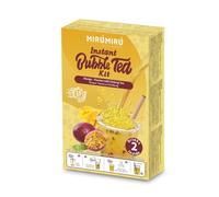 MiruMiru - Bubble Tea Kit - Mango Pearls & Passion Fruit Nectar with Oolong Tea - Homemade Boba Tea Set for 2 Drinks, straws included - Make Tea at Home - Available in Different Flavours