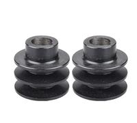 Mirweon 2pcs 19mm/20mm Bore Belt Pulley Double Grooves A For 168F Replacement Engine Stable Performances Double Grooves Pulley A