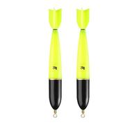 Mirweon 2Pcs/pack Electronic Floating Float Rock Night Fishing Through Glow Floating Float Electronic Bright Fishing Float Night Fishing Buoys Fishing Float