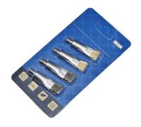 Mirweon 4Pieces Profession Phone Repair Brush Set Rigid Steel Bristles for Stubborn Oxidation Removal Circuit Board Maintenance Precise Solder Pad Cleaning Tool
