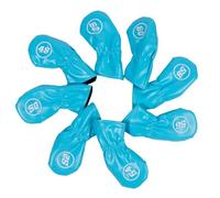 Mirweon 8Pcs Waterproofs Golfs Iron Head Covers PU Leather Golfs Headcover Protective Covers Rod Head Cases Accessories Club Cover Protective Cover PU Soft Enduring Portable