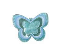 Mirweon Acrylic Hangings Charm with Hollow Butterfly Colorful Acrylic Butterfly Decorative Jewelry Making Charm Tool Hollow Butterfly Charm Lightweight Portable Daily Wear