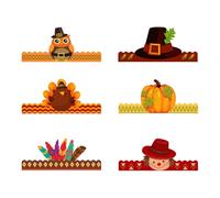 Mirweon Adjustable Turkey Crowns Hat Paper Hat Festival Headwear For Thanksgiving Christmas Party Fun For All Ages 6Pcs/Set Novelty Turkey