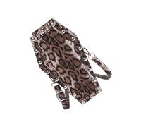 Mirweon Edgy Coffin Patterned Shoulder Bag for Women PU Crossbody Bags Exterior Multiple Interior Pockets for Various Occasion Punk Fashion PU Leather Purse